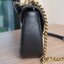 Louis Vuitton Black Calfskin Embroidered New Wave Chain MM