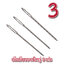 [ของแถม 3 ] เข็มสอด/เข็มเย็บไหมพรมโลหะ 3 ชิ้น
