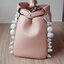 Fendi Pink Nappa Peekaboo Flower Mini SHW