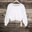 Blouse3898 เสื้อแฟชั่นนำเข้า เสื้อไหมพรมแขนยาวโอเวอร์ไซส์ทรงคอวีสีขาวครีม งานผ้าไหมพรมเนื้อดีหนานุ่มเนียนยืดขยายได้เยอะ งานน่ารักแมทช์กับยีนส์เอวสูงดูดีมาก