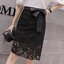 Skirt386 กระโปรงลูกไม้สีดำทรงเข้ารูปซิปหลังผูกโบว์เอวมีซับใน ผ่าชายเล็กน้อยเพื่อความคล่องตัว งานสวยดูดี แมทช์กับเสื้อทรงไหนก็เข้า ใส่เที่ยว/ใส่ทำงานได้