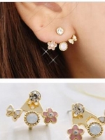 พร้อมส่ง ต่างหูดอกไม้ น่ารัก หวานๆ